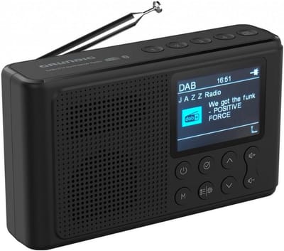 Draagbare Radio - DAB+ Radio - Muziek Streamen - Bluetooth V5.0 - 280 gram - Zwart
