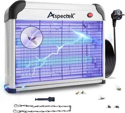 Fruitvliegjes Vanger - Insectenlamp - UV - Hoogspanningsinsectenbestrijding - Eenvoudig te reinigen - Voor Binnen en Buiten