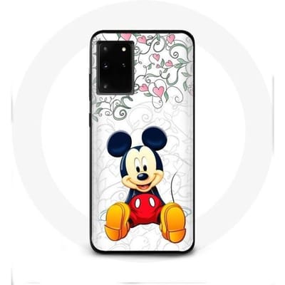 Hoesje voor Samsung Galaxy S11 Plus Mickey Mouse Bloemen Harten