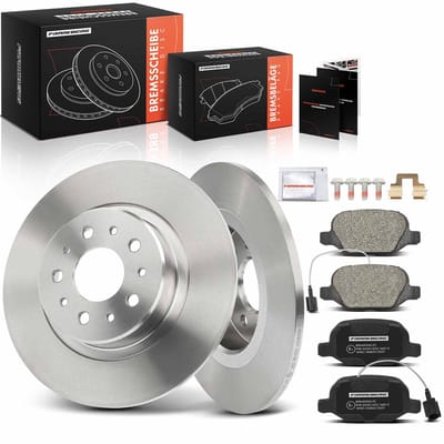 Frankberg 2x remschijven 4x remblokken achteras voor Alfa Romeo