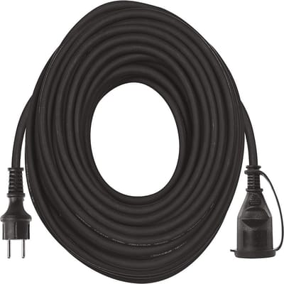 Verlengsnoer Neopreen - 3x1.5mm2 - 5 Meter Zwart