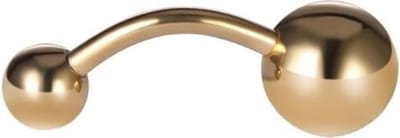 Fako Bijoux® - Navelpiercing - Titanium - Goudkleurig