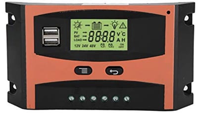 MPPT Zonnepaneelregelaar 12V/24V met LCD-scherm en USB-poorten - 30A