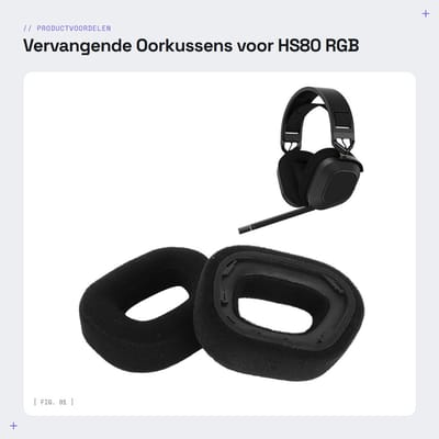 Dailygoods - Vervangende Oorkussens voor HS80 RGB Koptelefoon