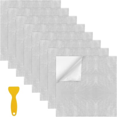 Verwarmingsbeschermingsmat van 30 x 30 cm, zelfklevende isolatiemaat, hittebestendige deken, glasvezelisolatie, hoge temperatuur bescherming, isolatiefilm voor slangen en buizen, set van 8 stuks