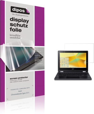 dipos – 2x Beschermfolie geschikt voor Acer Chromebook Spin 511 | Krasbestendige & heldere Screenprotector Ultra-Thin