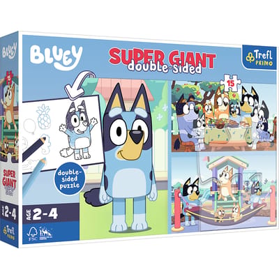Bluey 2-in-1 dubbelzijdige XL puzzel
