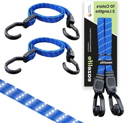 Rubberen Spanbanden - Expander banden - Vastzetten lading - Met reflecterende details - 120 cm - Oceaanblauw