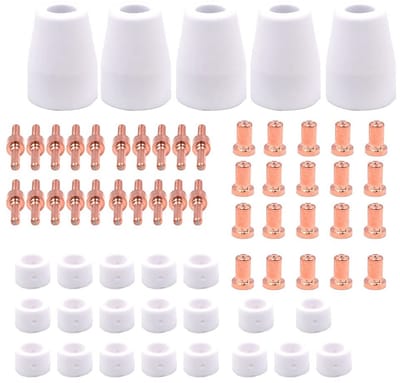 Allecto - Plasma Snij Consumables Set - 65-delige Set - Geschikt voor CUT-40 en CUT-50 - Hoge Kwaliteit - Voor Precisie Snijden - Ideaal voor Laswe...