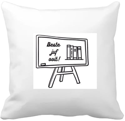 Akyol - beste juf ooit Kussen hoes - Juf - juf - leraar - 40 bij 40 cm