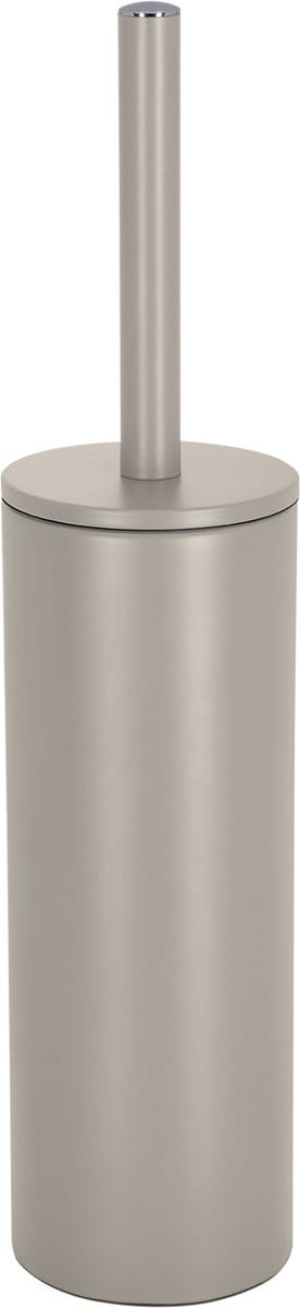 spirella WC Borstel met Houder - AKIRA - Vrijstaande Toiletborstel - Staal - Taupe - Modern Design