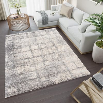 Tapiso Versay Vloerkleed Hoogpolig Slaapkamer Tapijten Shaggy Maat- 80x150