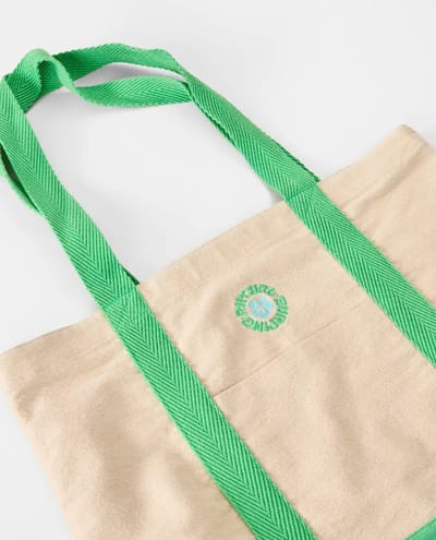 Rip Curl Mixed Logo 25L Tote - Natural/Green
