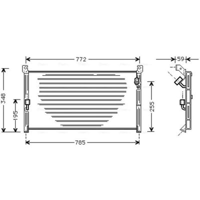 Condensator, airconditioning AVA COOLING TO5130