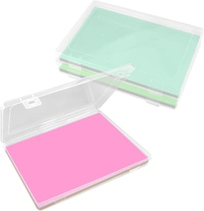 Draagbare Documentenboxen voor A4 Papier, Set van 2 - Transparante Opbergdozen voor Kantoor, Brieven en Tijdschriften, Ideaal voor Desktop Organisatie