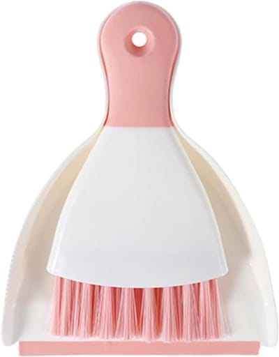 Mini Stofzuiger Blikset - Schoonmaakset Bureau - Snel Kruimels Verwijderen - Compact Draagbaar Ontwerp - 1275 Gram - Roze