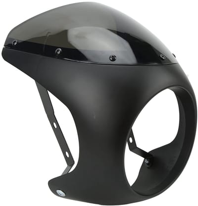 Store_8 - Motorfiets Koplamp Kuip - Universele Pasvorm - Verouderingsbestendig - Mat Zwart - Ronde Koplampen - Stijlvolle Upgrade - Geschikt voor 7...