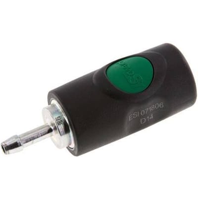 Composiet materiaal DN 7.4 Safety Luchtkoppeling Snelkoppeling met Drukknop 6 mm Slangpilaar