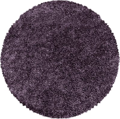Flycarpets Azure Vloerkleed Rond - Paars - Hoogpolig - 120x120 cm