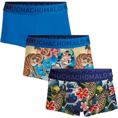 Muchachomalo Heren Trunks - 3 Pack - Maat M - 95% Katoen - Mannen Onderbroek