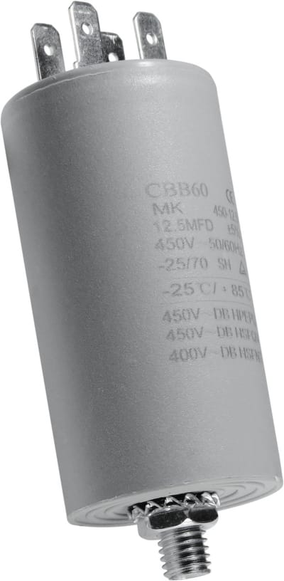 Dparts condensator 12,5 µF - universeel - 450V - universele aanloopcondensator - 12,5uf 450vac startcondensator