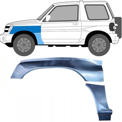 Reparatiepaneel voorspatbord voor Mitsubishi Pajero Pinin 1998-2007 / Links