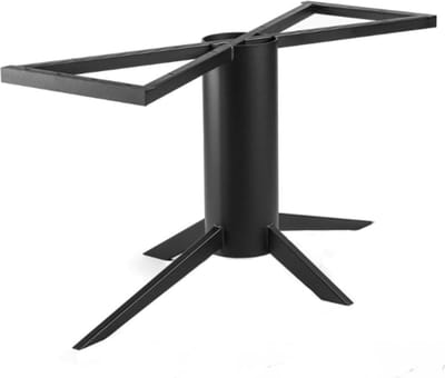FLE - Stalen tafelonderstel zwart kolom 180 bij 78 cm en hoogte 73 cm