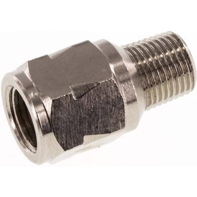 R/Rp 1/8'' M/V Mini Terugslagklep Vernikkeld Messing 10 bar (145 psi) FKM Geen Veer