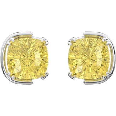 Swarovski Harmonia Cushion Cut Oorbellen Unisex oorbellen Geel 5616511 Box (Random Color) beige