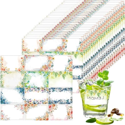 240 Stuks Waterdichte en Oliebestendige Labels voor Voedsel, Gemakkelijk te Schrijven, Perfect voor Vriezer, Jam Potten en Opslag Jars, 40 x 60 mm