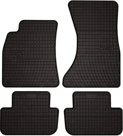 Wielganizator SolidPRO - Rubber Auto Vloermatten - Audi A4 B8 - Zwart - Op Maat