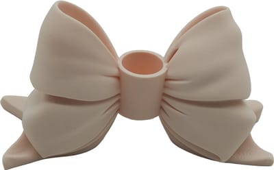 Waxinelichthouder Strik - Beige - 3d geprint - Geschikt voor LED waxinelichtjes – Moderne woonaccessoire – Stijlvolle waxinelichthouder