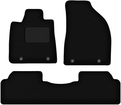 Zwarte velours vloermatten voor: Lexus RX III Hybrid SUV (2008-2015)
