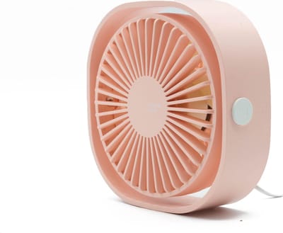 LW USB Mini Ventilator® - Ventilator - Tafelventilator - Geluidstil - 3 standen - Roze - Model 2023