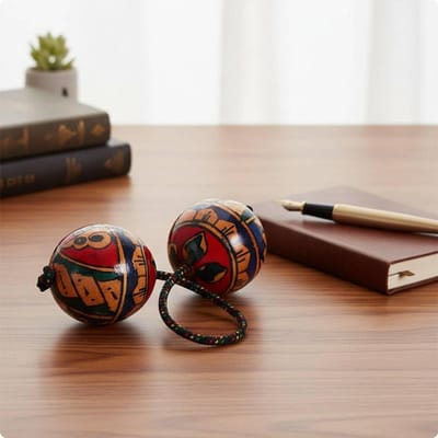 3 Stuks Ritmebal Shaker Handgeschilderde Houten Shaker Handheld Maraca Makkelijk Vast te Houden Muziekaccessoire Lichtgewicht Voor Cadeau Geven