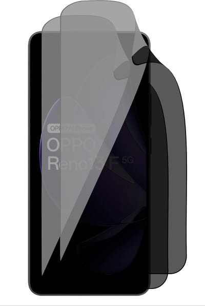 Privacy Screenprotector geschikt voor Oppo Reno 13 F / 13 FS (4G & 5G) - 2x FlexGuard Screen Protector