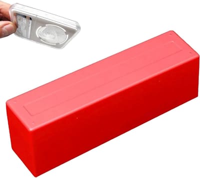 Muntenhouder Organizer - Verzamelbox Munten - Collectie Opbergen - Meerlaagse Organisatie - 265 cm Lengte - Rood