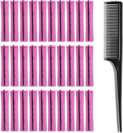 30 Stuks Haarrollers Set voor Permanente Krullen en Volume, Geschikt Kort en Lang Haar