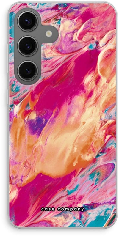 Case Company® - Hoesje geschikt voor Samsung Galaxy S24 hoesje - Pastel Echoes - Soft Cover Telefoonhoesje - Bescherming aan alle Kanten en Schermrand