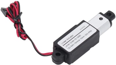 Allecto - Elektrische Micro Lineaire Actuator - Miniatuur Motion Actuator - Aluminium en ABS - 12V Actuator - Geschikt voor Landbouwmachines - Comp...