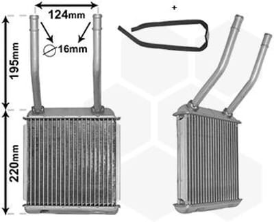 Van Wezel - KACHEL RADIATEUR VOOR OPEL ASTRA F 1991-1998 03095243