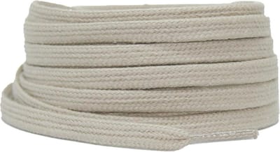 Platte katoenen veters 6mm GrijsBeige 120cm - sneakers