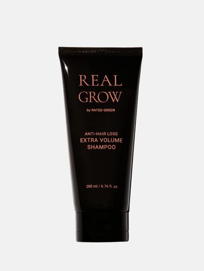 Anti-haaruitval Shampoo - BEOORDEELD GROEN - Real Grow - Extra volume - 200 ml - Alle haartypes zwart