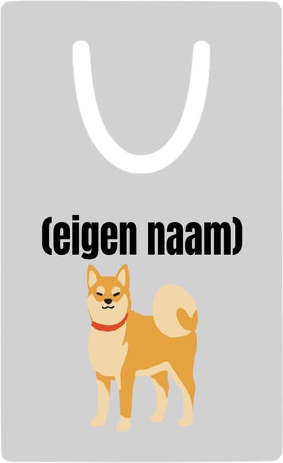 Hacebo® - hond rode halsband met eigen naam metalen boekenlegger - Honden - honden liefhebbers - iemand die houdt van honden - verjaardag - cadeau - kado Bladwijzer boekenleggers - 7.6 cm x 5cm