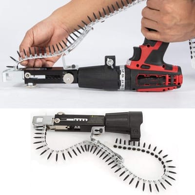 Allecto - Ketting Schroef Gun Adapter - Automatisch Kettingspijkerpistool - Voor Elektrische Boor - Perfect voor Huisplafonds - Eenvoudige Bevestig...