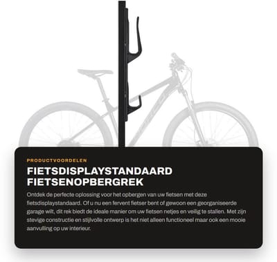 Dailygoods- Fietsdisplaystandaard - Fietsenopbergrek - Fietsenstalling - Fietsendisplayrek - Fietsopslagstandaard - Verstelbare haakhoogte
