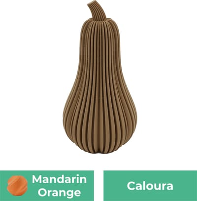 Caloura pompoen beeld – Decoratief beeld - Oranje - 3d geprint beeld – Herfst woondecoratie - :positie: - 11CM