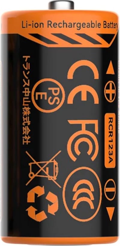 Flextail Zero Batterij 650MAh - Hoogwaardige oplaadbare RCR123A Li-ionbatterij compatibel met ZERO PUMP mini