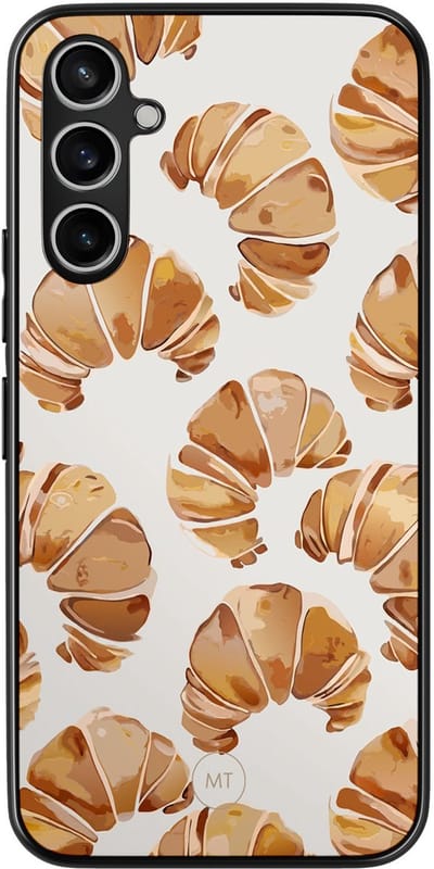 Hoesje geschikt voor Samsung Galaxy A34 - Croissant - TPU Hard Case Backcover - Beige - Mooie Telefoonhoesjes