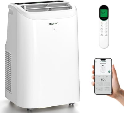 Mobiele Airco 12000 BTU – Smart Airconditioner – App Bediening – 47 dB – 24-uurs Timer – Wit